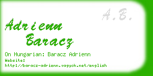 adrienn baracz business card